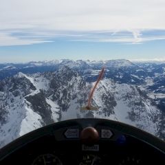 Flugwegposition um 09:23:38: Aufgenommen in der Nähe von Gemeinde Scheffau am Wilden Kaiser, Österreich in 2510 Meter
